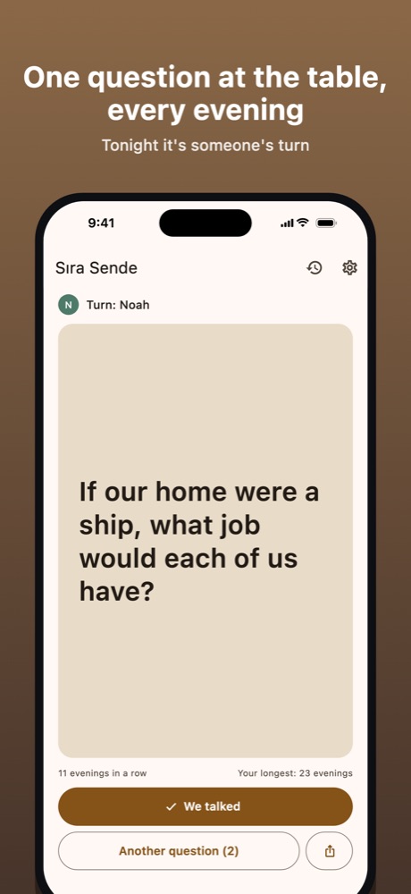 Tonight's question